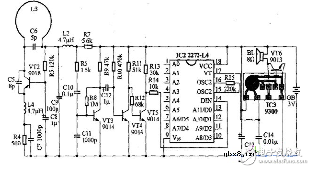遥控门铃电路图大全（多谐振荡器\编码\信号发生器\TWH630\PT2262）
