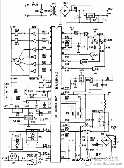 空调温度检测电路图大全（中央空调/传感器温度检测电路详解）