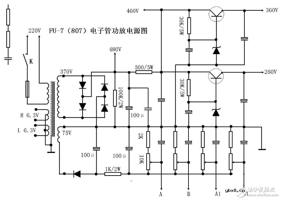 807电子管功放电路图大全（十款模拟电路设计原理图详解）