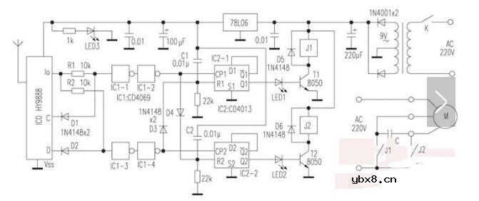 电动窗帘电路图大全（八款交流/直流/自动电动窗帘电路原理图详解）