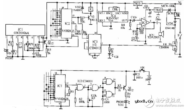 遥控电子密码锁的设计方案汇总（四款电子密码锁设计原理图详解）