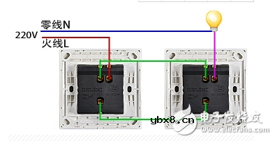 双控开关接线图,双控开关电路图