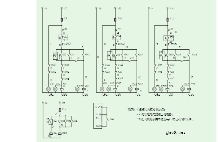 一拖三软启动器控制图(四款一拖三软启动器控制电路图)