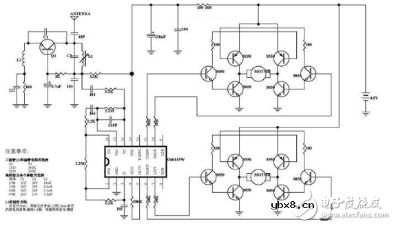 433m无线发射电路图大全（T630无线电/音频调制/电感三点式发射电路详解）
