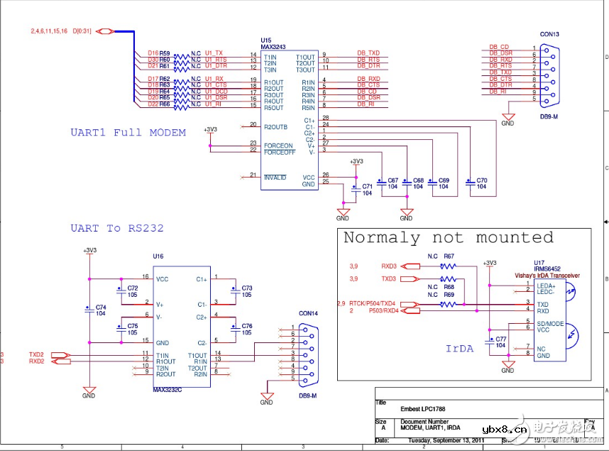 lpc1788开发板原理图