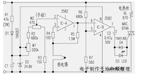 60w电烙铁调温电路图大全（四款电烙铁调温电路图）