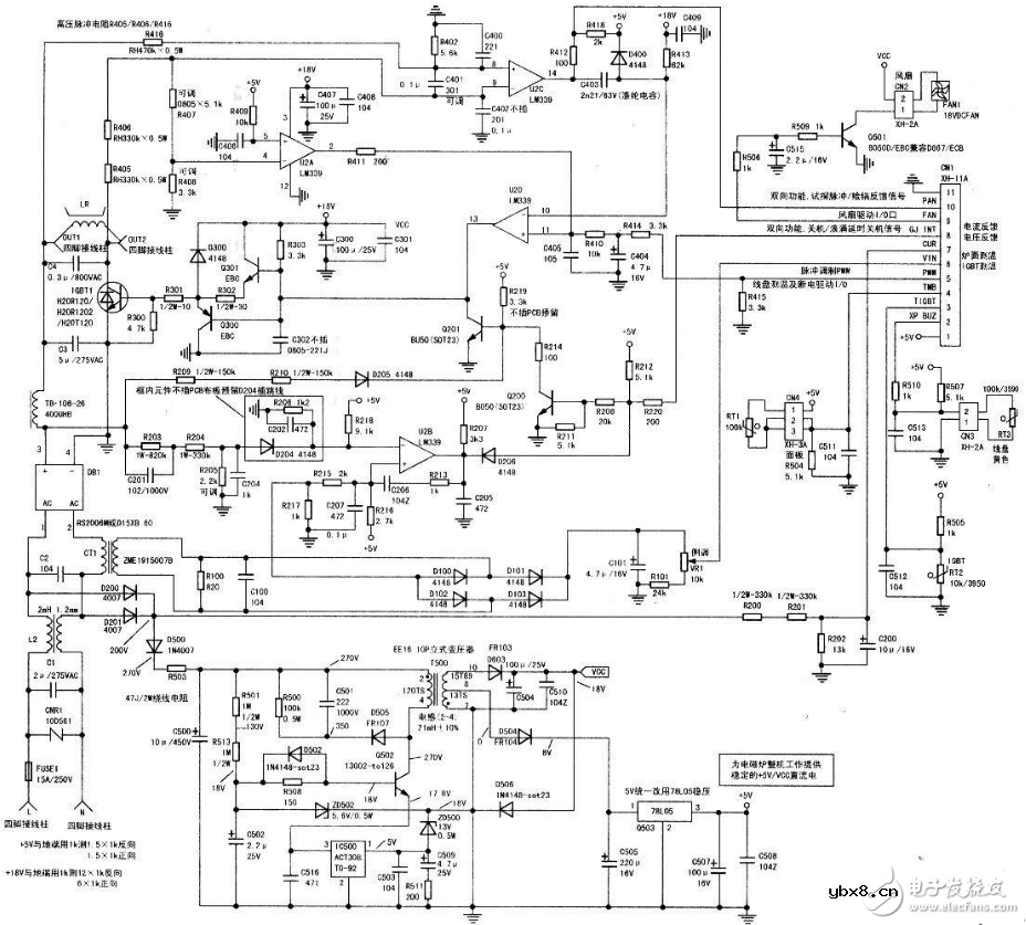 九阳电磁炉电路图大全（三款九阳电磁炉电路设计原理图详解）