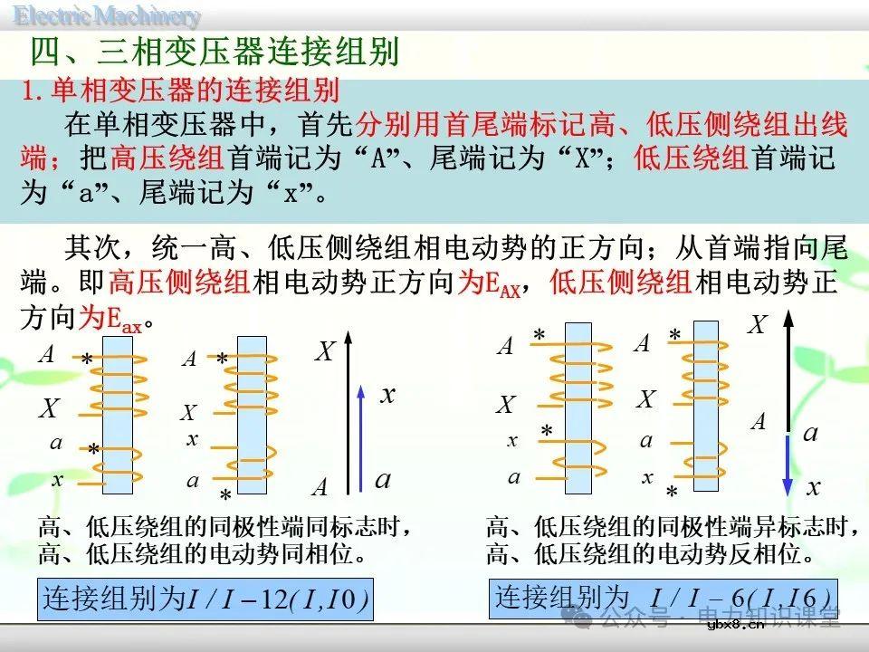 一文详解变压器的连接方法和联结组别