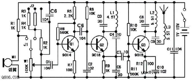 9018无线话筒电路图（四款无线话筒电路图）