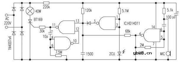 三极管组成的光控开关电路原理图_四款光控开关电路图