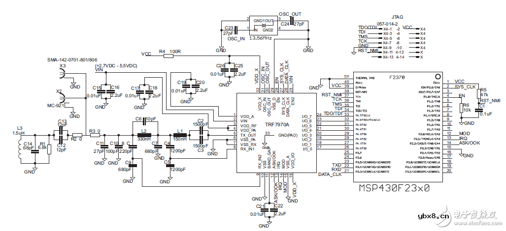 揭秘RFID与NFC收发连接器电路 —电路图天天读（97）