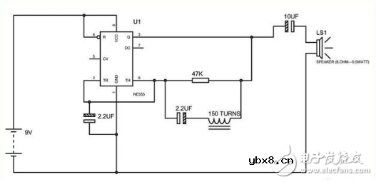 555金属探测器电路图大全（五款555金属探测器电路原理图详解）
