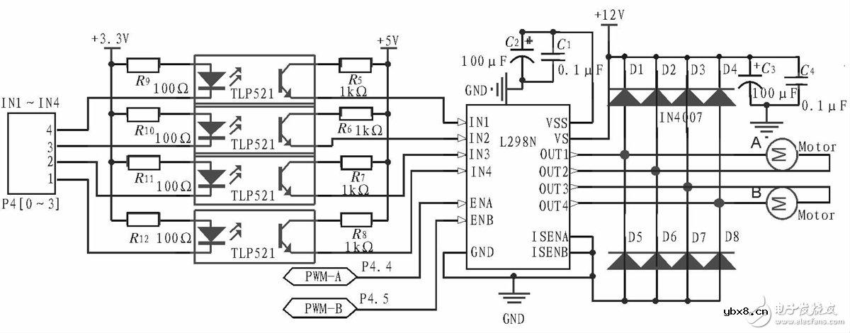 智能小车主控系统电路设计图剖析 —电路图天天读（218）
