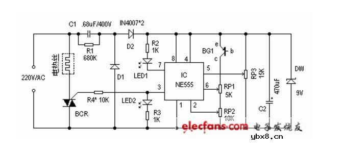 ne555调温电路图大全（六款ne555调温电路）