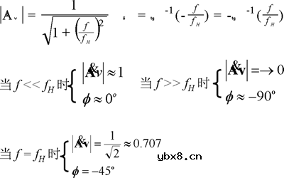 三极管基本放大电路的频率响应