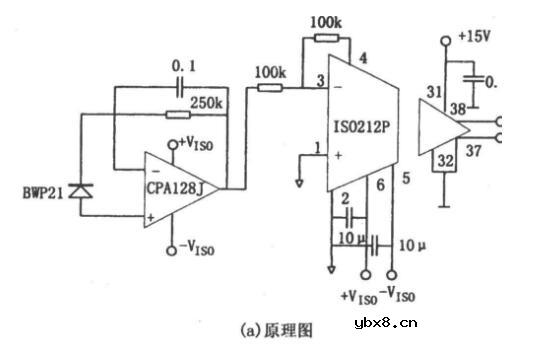 采用OPA128的精密光电检测电路