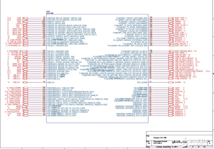 lpc1788开发板原理图