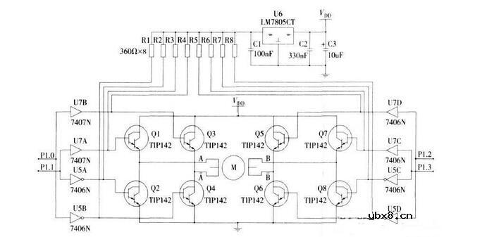 步进电机驱动电路图大全（六款二相步进电机/三相反应式/LT2221驱动电路）
