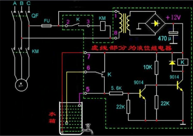 220v液位继电器接线图（图文详解）