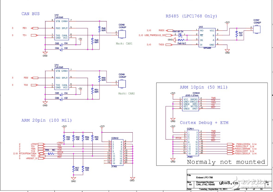 lpc1788开发板原理图