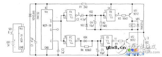 315m无线发射接收电路图大全（无线发射/无线接收电路图详解）