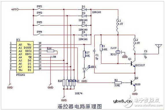 无线遥控开关电路图大全(六款电路图介绍）