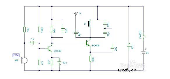 简易无线话筒电路图（七款无线话筒电路图）