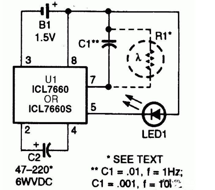 三款LED闪光器电路图解析