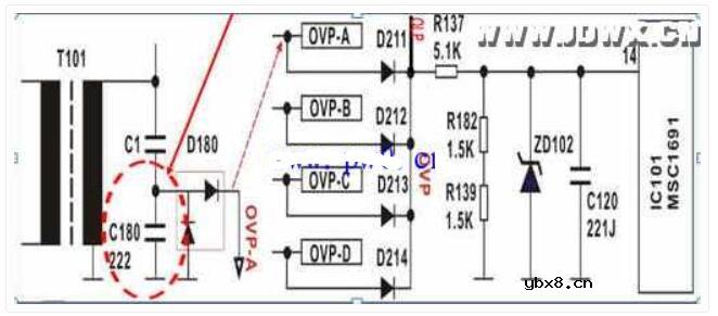 三星液晶电视黑屏故障维修电路
