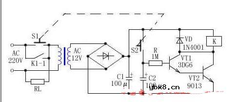 分立元件定时器电路图