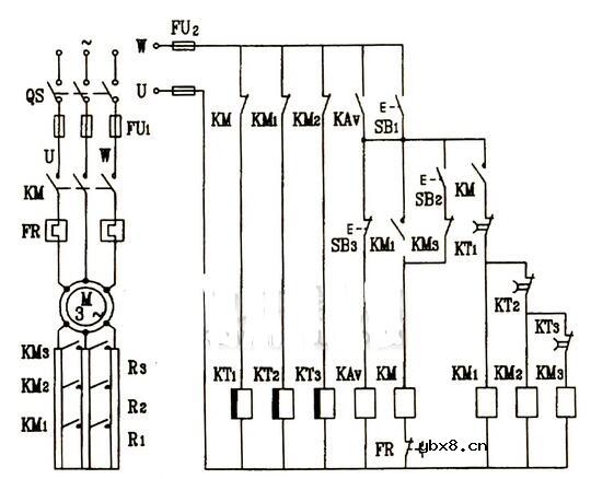 三相电动机启动控制电路图