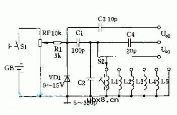 高频正弦波发生器电路图