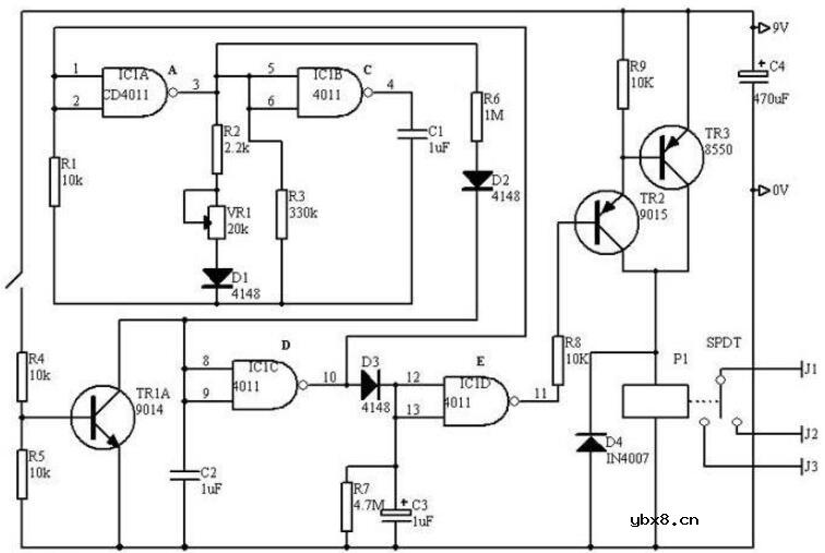 两款微功耗定时器电路图详解