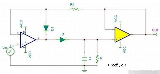 峰值检波改进电路图_综合峰值检波电路图