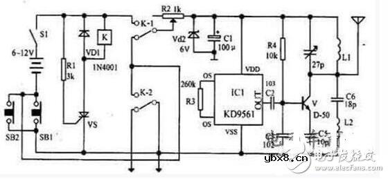 防盗报警器电路图