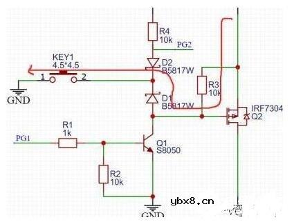一键开关机电路图解析