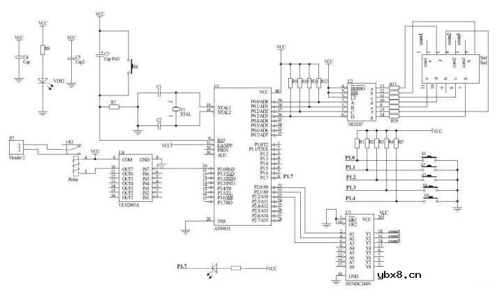 可调定时器电路图