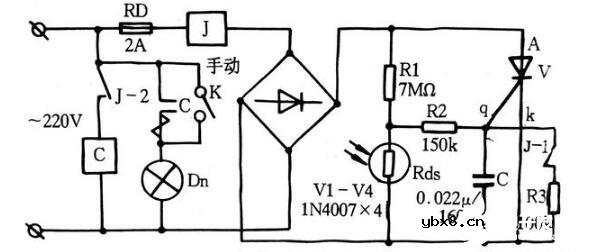 一种简易可靠的光控电路图解析