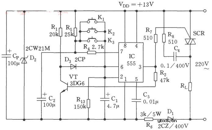 两款多点控制电子开关电路图