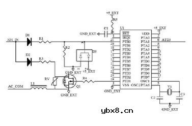 两列开关量信号采集电路图解析