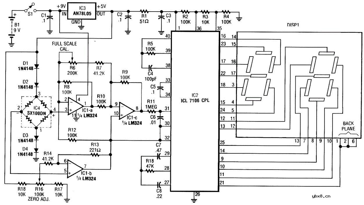 数字压力表工作原理_数字压力表电路图