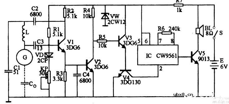 防盗报警电路图