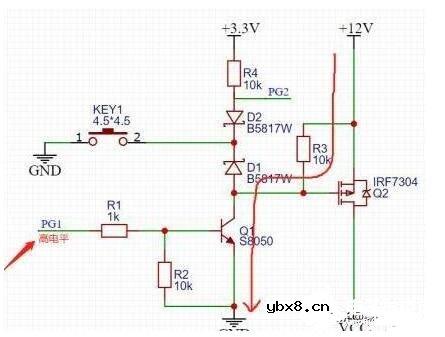 一键开关机电路图解析