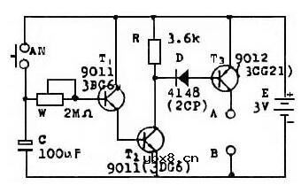 分立元件定时器电路图