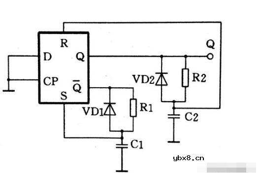 触发器组成的多谐振荡器电路