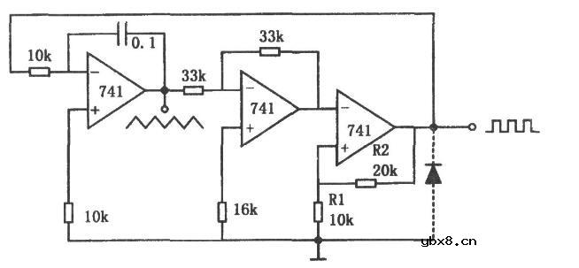 多种波形发生器电路图_低频多种波形发生器电路图