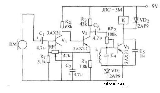 选频声控电路图_选频声控开关电路