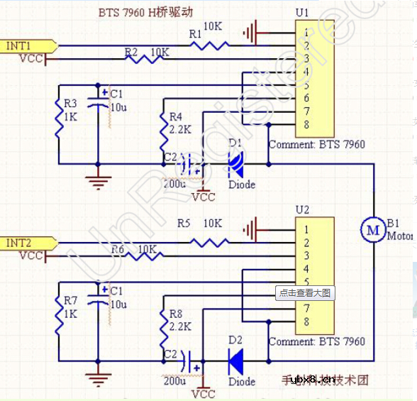 12v直流电机驱动电路图