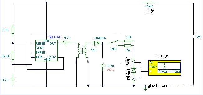 稳压二极管稳压值测量电路