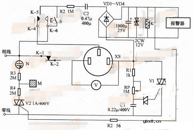 漏电报警交流调压器电路图_全自动的交流调压器电路